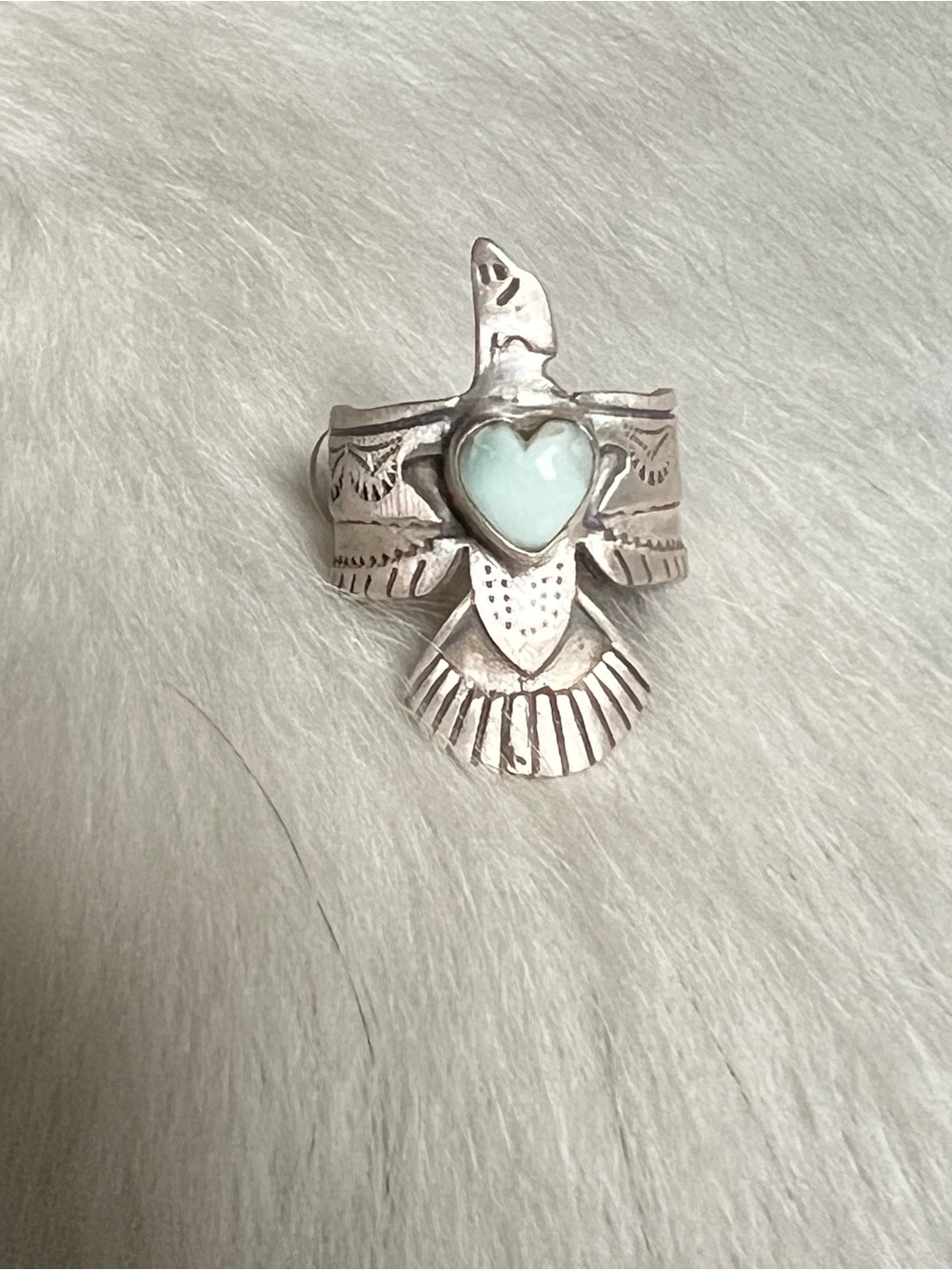 Sterling silver Paloma thinderbird ring
